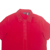 LAURA SCOTT Womens Shirt Red Collared UK 16
