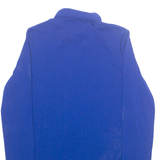 Womens Blouse Blue High Neck Long Sleeve S