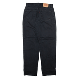 LEVI'S 550 Womens Trousers Black Relaxed Tapered W29 L30