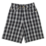 DISMERO Womens Casual Shorts Black Check XS W26
