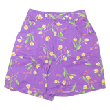 KAREN SCOTT Womens Casual Shorts Purple Floral XXS W24