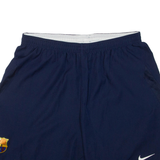 NIKE FC Barcelona Mens Sports Shorts Blue L W28