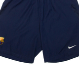 NIKE FC Barcelona Mens Sports Shorts Blue L W28