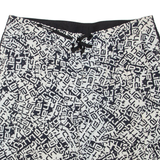 CARHARTT Mens Cargo Shorts Black Crazy Pattern L W36