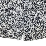 CARHARTT Mens Cargo Shorts Black Crazy Pattern L W36