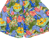 Womens Casual Shorts Blue Floral XS W26