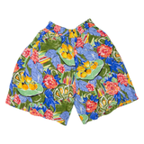 Womens Casual Shorts Blue Floral XS W26