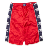 Mens Casual Shorts Red S W28