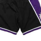 NBA Sacramento Kings Mens Sports Shorts Black XS W26