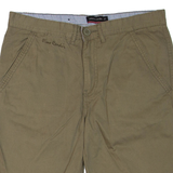PIERRE CARDIN Mens Chino Shorts Green XS W30