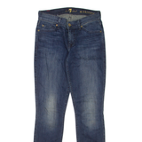 7 FOR ALL MANKIND Womens Jeans Blue Slim Skinny Stone Wash W24 L29