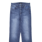 7 FOR ALL MANKIND Womens Jeans Blue Regular Straight Stone Wash W28 L26