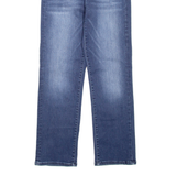 7 FOR ALL MANKIND Womens Jeans Blue Regular Straight Stone Wash W28 L26