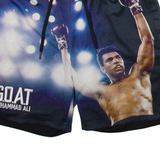 SHOE PALACE Muhammad Ali Mens Sports Shorts Black L W32