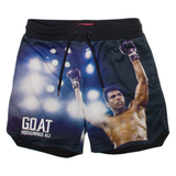 SHOE PALACE Muhammad Ali Mens Sports Shorts Black L W32