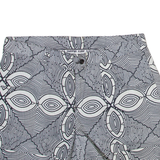 Womens Casual Shorts Grey Crazy Pattern M W32
