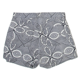Womens Casual Shorts Grey Crazy Pattern M W32