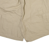 Mens Cargo Shorts Beige Relaxed M W30