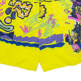 FILA Mens Casual Shorts Yellow Crazy Pattern M W30