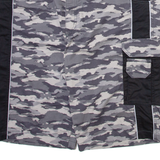 Mens Cargo Shorts Grey Camouflage XL W40