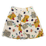 Womens Casual Shorts Cream Relaxed Spotted XXS W24