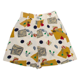 Womens Casual Shorts Cream Relaxed Spotted XXS W24
