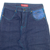 ROCAWEAR Mens Denim Shorts Blue Relaxed M W34