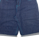 ROCAWEAR Mens Denim Shorts Blue Relaxed M W34