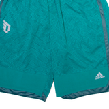 ADIDAS Mens Casual Shorts Green Crazy Pattern L W30