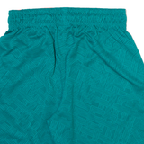 ADIDAS Mens Casual Shorts Green Crazy Pattern L W30