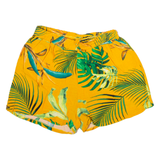 Womens Casual Shorts Yellow Floral XS W26