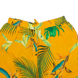 Womens Casual Shorts Yellow Floral XS W26