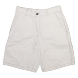 BERSHKA Carpenter Mens Casual Shorts Cream M W30