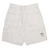 BERSHKA Carpenter Mens Casual Shorts Cream M W30