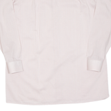 Mens Shirt Pink Striped Long Sleeve L
