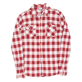 SHERPA Mens Shirt Red Check Long Sleeve M