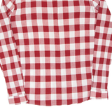 SHERPA Mens Shirt Red Check Long Sleeve M