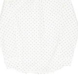 BANANA REPUBLIC Womens Shirt White Spotted Long Sleeve XS