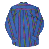 Mens Shirt Blue Striped Long Sleeve M