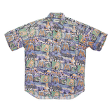 Mens Shirt Purple Crazy Pattern M
