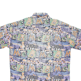Mens Shirt Purple Crazy Pattern M