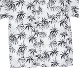 Mens Hawaiian Shirt White Floral 2XL