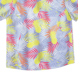 Mens Hawaiian Shirt Purple Crazy Pattern M