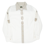 Womens Plain Shirt Beige Long Sleeve UK 18