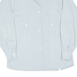 Womens Shirt Blue Striped Long Sleeve M