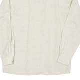 Womens Plain Shirt Beige Long Sleeve UK 10