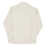 Womens Plain Shirt Beige Long Sleeve UK 10