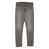 LEVI'S 510 Jeans Mens Grey Slim Skinny Stone Wash W34 L34