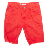 LEVI'S 511 Womens Jorts Shorts Red Slim M W30