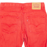 LEVI'S 511 Womens Jorts Shorts Red Slim M W30